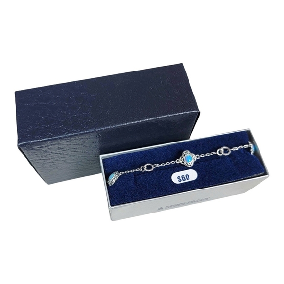 Montana Silversmiths Women's Dainty Chasing Opals Bracelet Retail $60 NEW NIB - Picture 5 of 10